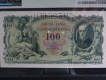 100 Kč 1931 série Na, II.vydání, perf. SPECIMEN, PMG 64