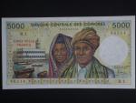 KOMORSKÉ OSTROVY, 5000 Francs 1976, BNB. B203a, Pi. 9