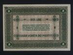 2 Lire 1918 Benátky - okupace Rakousko-Uherskem, BNB. B505a, Pi. M5