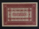20 Lire 1918 Benátky - okupace Rakousko-Uherskem, BNB. B507a, Pi. M7