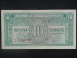 10 Kčs 1945 série R/B