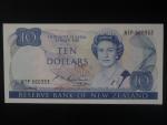 NOVÝ ZÉLAND, 10 Dollars 1985, BNB. B119b, Pi. 172