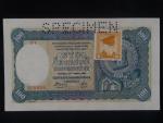 100 Ks 1940 II.vydání, kolkovaná série F 9, perf. SPECIMEN nahoře