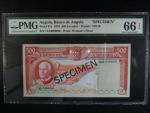 ANGOLA, 500 Escudos 1970 Specimen, PMG 66, BNB. B421bs1