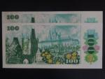 100 Kčs 1989 série A 30, dvě čísla po sobě