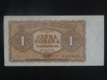1 Kčs 1953 série GV, vélké písmena, tiskárna STC Praha