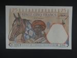 FRANCOUZSKÁ ZÁPADNÍ AFRIKA, 25 Francs 1.10.1942, BNB. B114d, Pi. 27