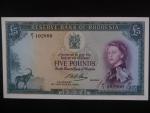 RHODESIE, 5 Pounds 1964, série F/1, BNB. B103a2, Pi. 26