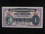 VÝCHODNÍ AFRIKA, 1 Shilling 1943, BNB. B216a, Pi. 27