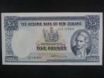 NOVÝ ZÉLAND, 5 Pounds 1961, BNB. B107e, Pi. 160