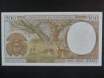 STŘEDOAFRICKÉ STÁTY-GUINEA, 500 Francs 1997, BNB. B101Nd, Pi. 601N
