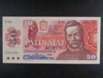 50 Kčs 1987 série F 02, sériové čísla blíž u sebe