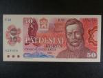 50 Kčs 1987 série F 22, sériové čísla blíž u sebe