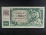 100 Kč 1961/1993 série X 59,  kolek, II.vydání, číslovač 2d, vodoznak 14