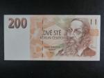 200 Kč 1993 série A 08 proužek Kčs, bílý papír