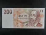200 Kč 1993 série A 10 proužek Kčs, bílý papír