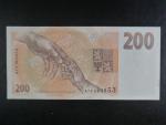 200 Kč 1993 série A 75 proužek Kčs, bílý papír