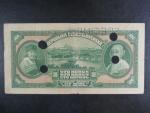 100 Kč 1920 série D, perf. SPECIMEN + 4x skartační otvor