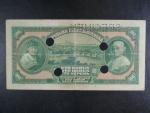 100 Kč 1920 série Aa, perf. SPECIMEN + 4x skartační otvor