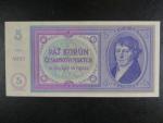 5 Kč 1938 série A 033, nevydaná