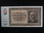 20 Ks 1939 série Ml 74 perf. SPECIMEN nahoře