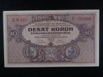 10 Kč 1927 série N 185, perf. NEPLATNÉ
