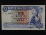 MAURITIUS, 5 Rupees 1967, Replacement Z/1, BNB. B401cz, Pi. 30z