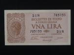 1 Lire 1944 var. podpisu, BNB. B316a, Pi. 29a
