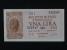 ITÁLIE - 1 Lire 1944 var. podpisu, BNB. B316b, Pi. 29b