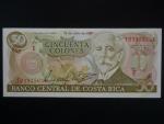 KOSTARIKA, 50 Colones 1987, BNB. B536a, Pi. 253