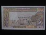 ZÁPADNÍ AFRIKA, TOGO, 500 Francs 1979 T, BNB. B110Ta, Pi. 805T