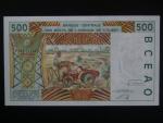 ZÁPADNÍ AFRIKA, TOGO, 500 Francs 2002 T, BNB. B115Tl, Pi. 810Tl