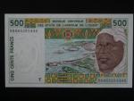 ZÁPADNÍ AFRIKA, TOGO, 500 Francs 1998, BNB. B115Th, Pi. 810Ti