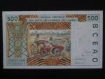 ZÁPADNÍ AFRIKA, TOGO, 500 Francs 1998, BNB. B115Th, Pi. 810Ti