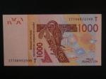 ZÁPADNÍ AFRIKA, TOGO, 1000 Francs 2017, BNB. B121Tq, Pi. 815Tq