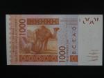 ZÁPADNÍ AFRIKA, TOGO, 1000 Francs 2017, BNB. B121Tq, Pi. 815Tq