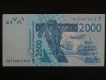 ZÁPADNÍ AFRIKA, TOGO, 2000 Francs 2016, BNB. B122Tp, Pi. 816Tp