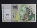 20 Sk 1993/2000 série A, přítisk Bi-milénium