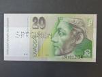 20 Sk 1999 série J, 1x vodorovná per. SPECIMEN