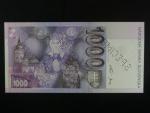 1000 Sk 1995 série G, 3x šikmo perf. SPECIMEN
