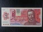 50 Sk/Kčs 1987 série I 24 kolkovaná, poslední série