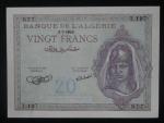 ALŽÍR, 20 Francs 1945, BNB. B135a, Pi. 92