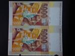 5000 Sk 1995 série A, nerozstřižené 2 kusy