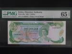 BELIZE, 1 Dollar 1980 - PMG 65, BNB. B201a, Pi. 38a