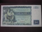 1000 Kč 25.5.1934, série M, 1x perf. SPECIMEN