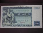1000 Kč 25.5.1934, série N, 1x perf. SPECIMEN
