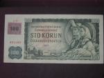 100 Kč 1961 s. D, kolek, Baj. CZ 1a, Pi. 1