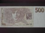 500 Kč 1993 s. Z, Baj. CZ 7a, Pi. 7