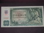 100 Sk 1961 s. C 05, kolkovaná, Baj. SK 3b, Pi. 17