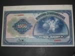 1000 Kč 15.4.1919, serie C anulát, přetisk SPECIMEN